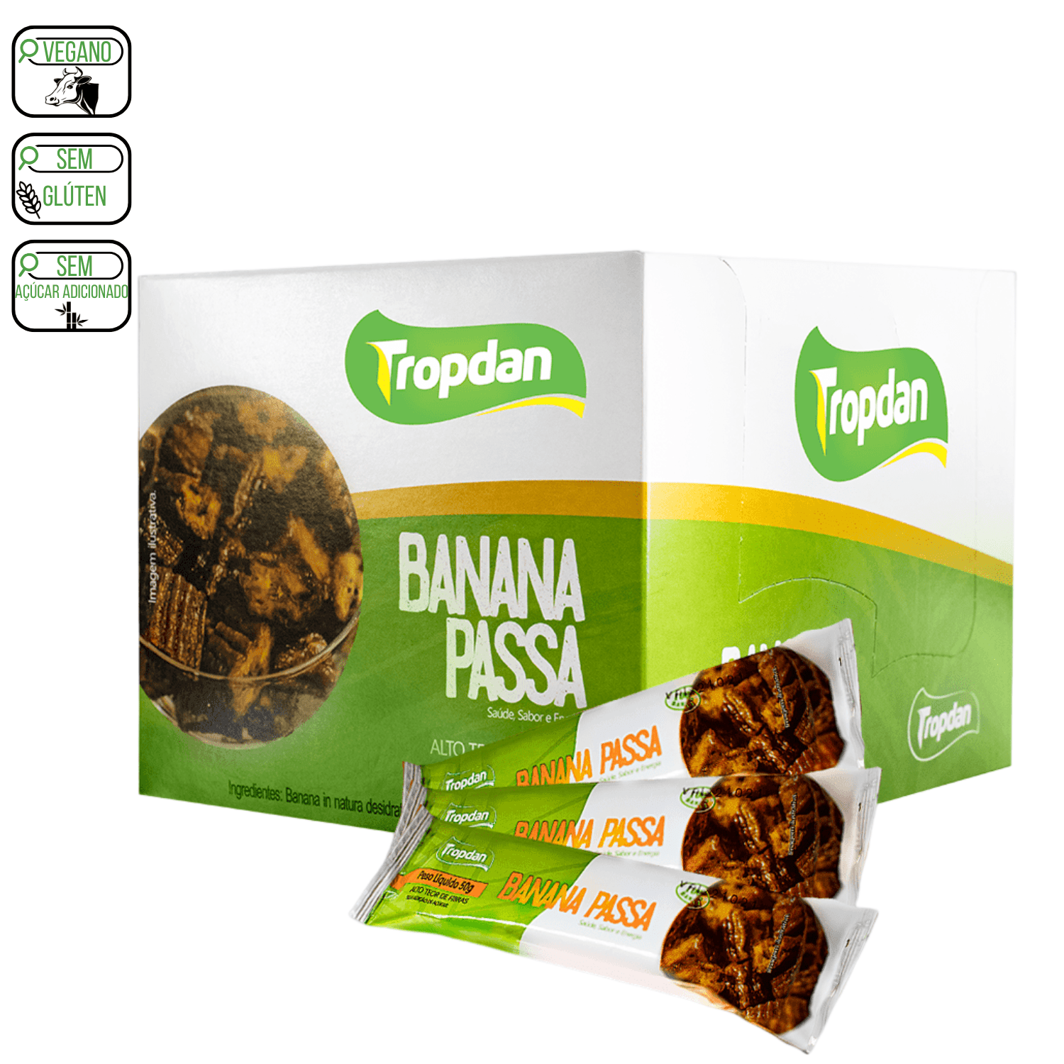 Banana Passa Display com 18 unidades 50g