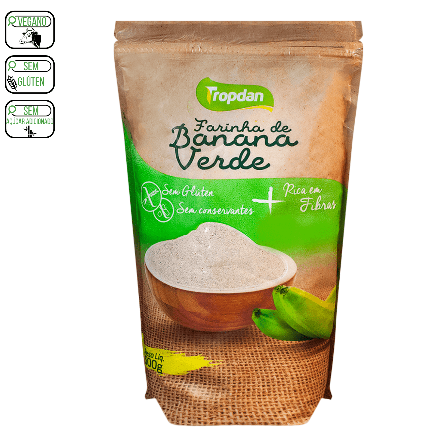 Farinha de banana verde 500g