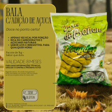 Bala de Banana com Adição de Açúcar - Pacote com 1kg