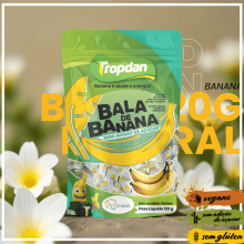 Bala de Banana Sem adição de Açúcar - Pacote com 120g