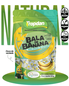 Bala de Banana Sem adição de Açúcar - 120g