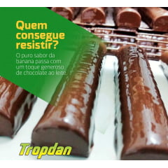 Banana Passa coberta com chocolate ao leite 28g - Display com 24 unidades