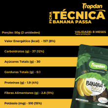 Banana Passa - Display com 18 unidades de 50g