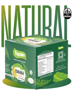 Banana Passa - Display com 18 unidades de 50g Banana Passa - Display com 18 unidades de 50g