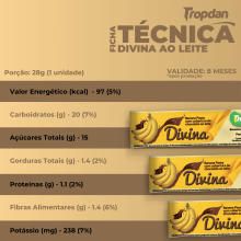 Divina coberta com chocolate ao leite - Display com 24 unidades de 28g