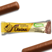 Divina coberta com chocolate ao leite - Display com 24 unidades de 28g