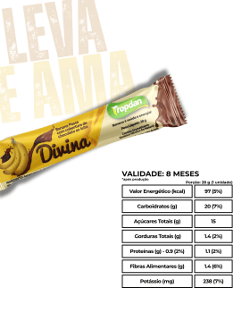Divina coberta com chocolate ao leite - Display com 24 unidades de 28g