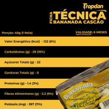 Bananada Cascão Tablete 300g