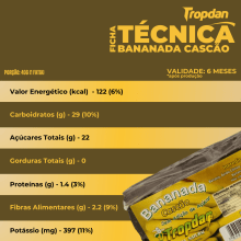 Bananada Cascão Tablete 300g