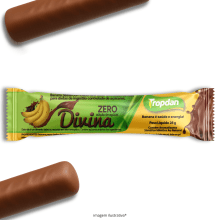 Divina coberta com chocolate Zero - Display com 24 unidades de 28g