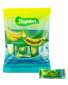 Bananinha sem adição de açúcar 30g Pacote com 6 unidades
