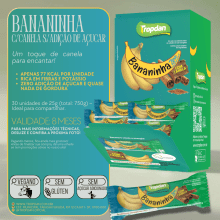 Bananinha Tropdan Com Canela 30 uni - 25g