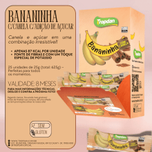 Bananinha Tropdan Com Canela (adição De Açucar) 25 uni - 25g