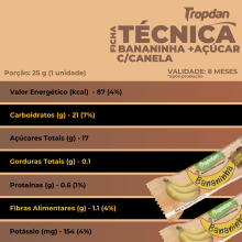 Bananinha Tropdan Com Canela (adição De Açucar) 25 uni - 25g