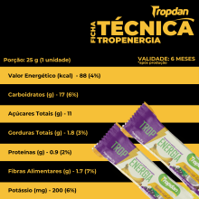 TropEnergia - Doce de Banana com Açaí e Coco