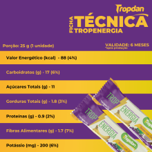 TropEnergia - Doce de Banana com Açaí e Coco