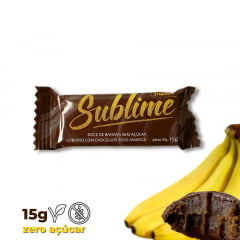Sublime - Doce De Banana S/ Açúcar Coberto Chocolate Meio Amargo Display 30 unidades