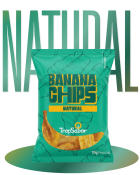 Banana Chips 70g - Vegana sem Glúten