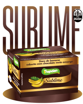 Sublime - Doce De Banana S/ Açúcar Coberto Chocolate Meio Amargo Display 10 unidades Sublime - Doce De Banana S/ Açúcar Coberto Chocolate Meio Amargo Display 10 unidades